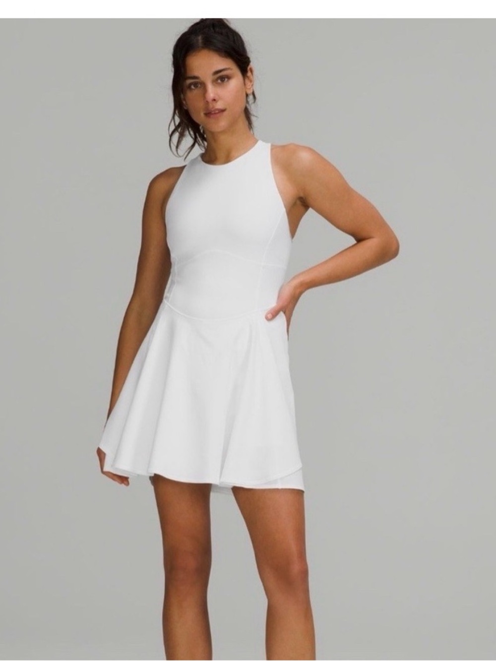lululemon athletica White Sleeveless Flare Tennis Dress
